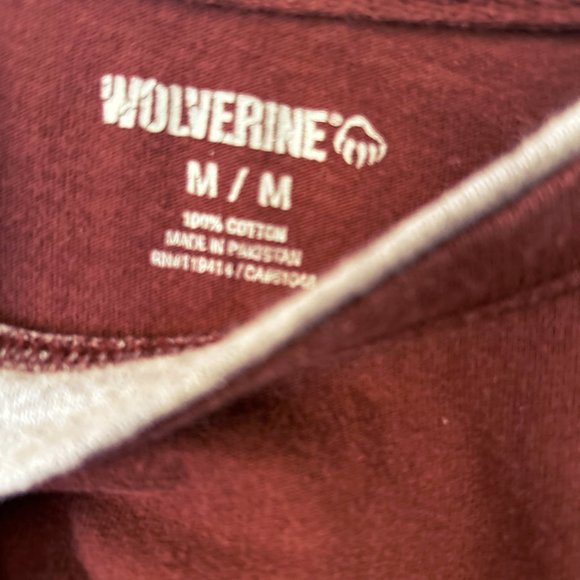 Men's Wolverine Long sleeve shirt size M - Picture 3 of 5